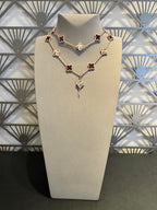 VCA CLOVER 20 MOTIFS LASER CARNELIAN NECKLACE