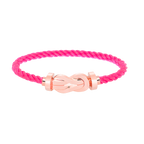 FRED CHANCE LARGE 8 FIGURE BUCKLE NO DIAMOND BRACELET ROSE GOLD