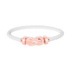 FRED CHANCE LARGE 8 FIGURE BUCKLE NO DIAMOND BRACELET ROSE GOLD