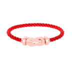 FRED CHANCE LARGE 8 FIGURE BUCKLE NO DIAMOND BRACELET ROSE GOLD