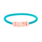 FRED CHANCE LARGE 8 FIGURE BUCKLE NO DIAMOND BRACELET ROSE GOLD