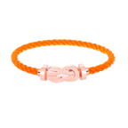 FRED CHANCE LARGE 8 FIGURE BUCKLE NO DIAMOND BRACELET ROSE GOLD