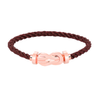FRED CHANCE LARGE 8 FIGURE BUCKLE NO DIAMOND BRACELET ROSE GOLD