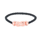 FRED CHANCE LARGE 8 FIGURE BUCKLE NO DIAMOND BRACELET ROSE GOLD