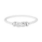 FRED CHANCE LARGE 8 FIGURE BUCKLE NO DIAMOND BRACELET SILVER