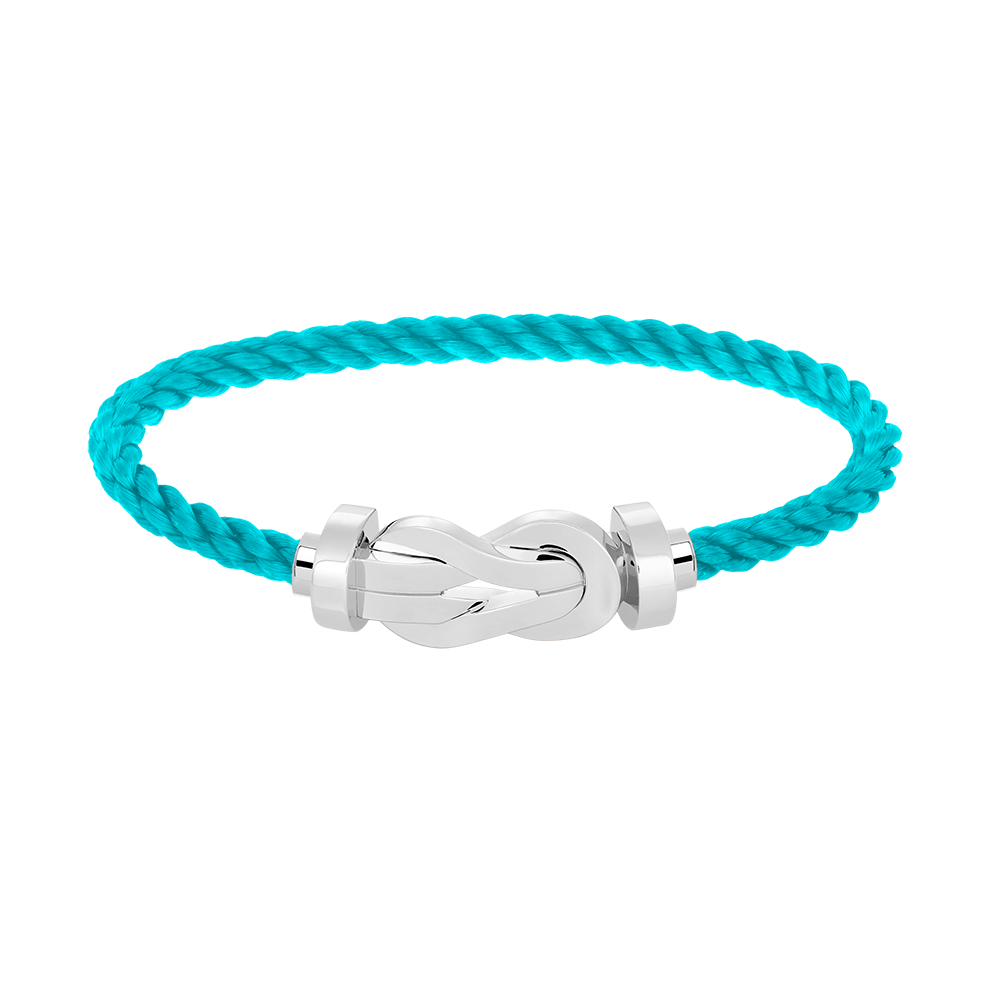 FRED CHANCE LARGE 8 FIGURE BUCKLE NO DIAMOND BRACELET SILVER