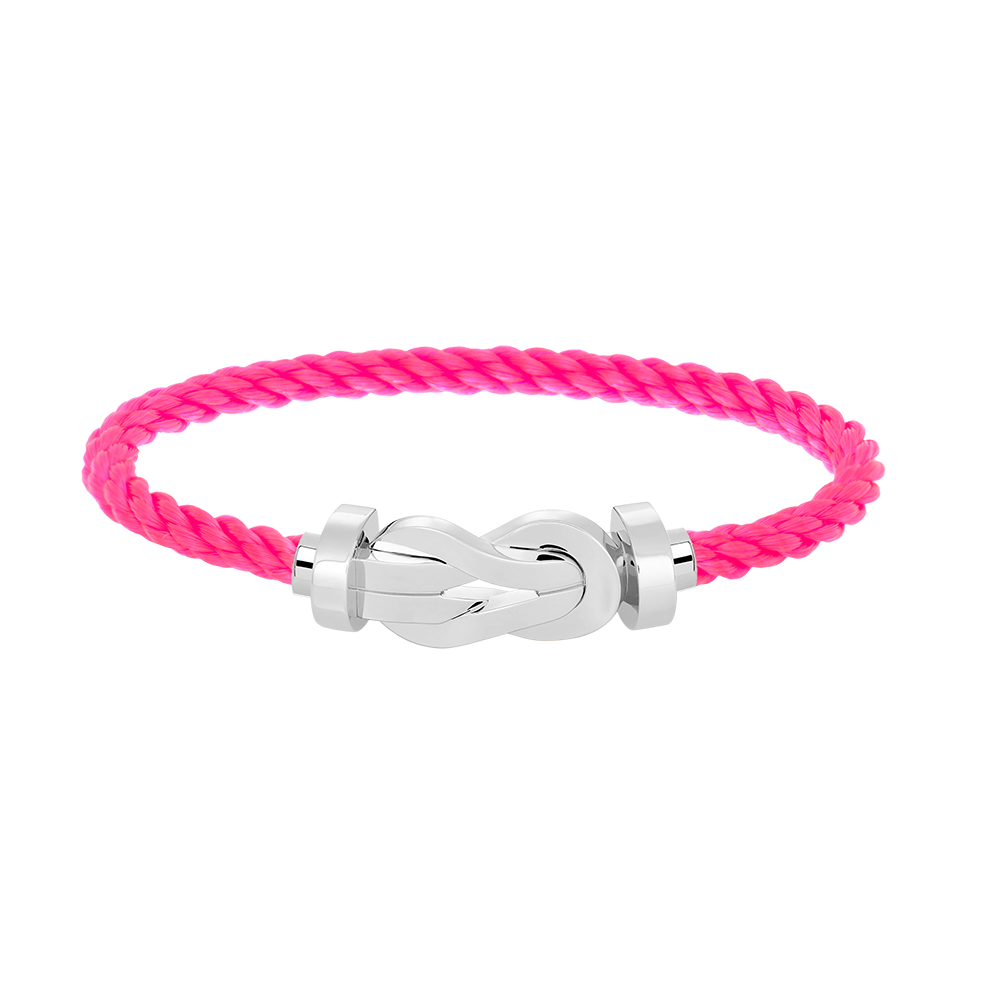 FRED CHANCE LARGE 8 FIGURE BUCKLE NO DIAMOND BRACELET SILVER