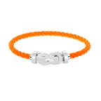 FRED CHANCE LARGE 8 FIGURE BUCKLE NO DIAMOND BRACELET SILVER