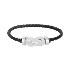 FRED CHANCE LARGE 8 FIGURE BUCKLE NO DIAMOND BRACELET SILVER