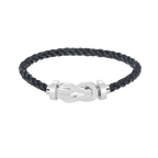 FRED CHANCE LARGE 8 FIGURE BUCKLE NO DIAMOND BRACELET SILVER