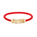 FRED CHANCE LARGE 8 FIGURE BUCKLE FULLDIAMOND BRACELET GOLD