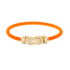 FRED CHANCE LARGE 8 FIGURE BUCKLE FULLDIAMOND BRACELET GOLD