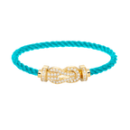 FRED CHANCE LARGE 8 FIGURE BUCKLE FULLDIAMOND BRACELET GOLD