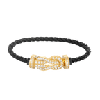 FRED CHANCE LARGE 8 FIGURE BUCKLE FULLDIAMOND BRACELET GOLD