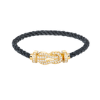 FRED CHANCE LARGE 8 FIGURE BUCKLE FULLDIAMOND BRACELET GOLD