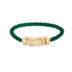 FRED CHANCE LARGE 8 FIGURE BUCKLE FULLDIAMOND BRACELET GOLD