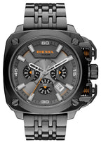 Diesel DZ7344 BAMF Chronograph Men's Watch – Gray Dial & Gray Stainless Steel Strap