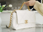 chanel-19-large-handbag-lambskin-gold-as1161-white Handle