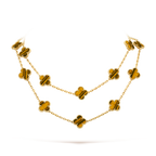 VCA CLOVER 20 MOTIFS TIGER EYE ROSE GOLD