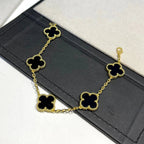 VCA CLOVER 5 MOTIF ONYXS BRACELET COLLECTION