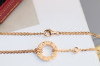 CARTIER LOVE NECKLACE ADJUSTABLE ROSE GOLD 2 DIAMOND