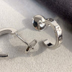 CARTIER LOVE EARRINGS 2.65MM SILVER