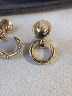 CARTIER JUSTE EARRINGS GOLD DIAMONDS