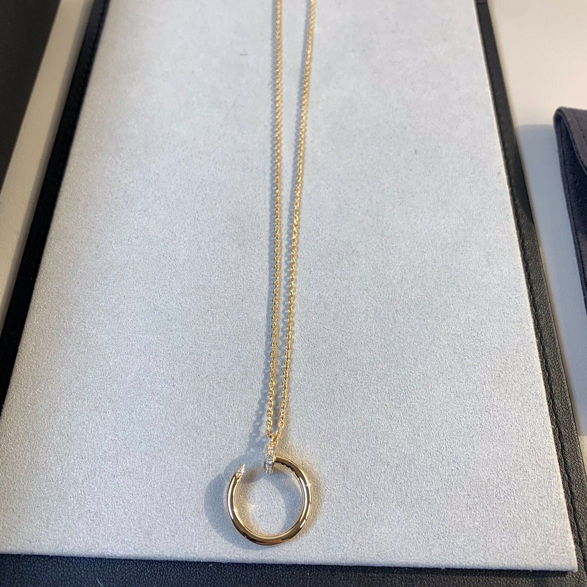 CARTIER JUSTE NECKLACE PINK GOLD