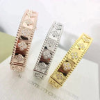 VCA CLOVER BRACELET 8MM DIAMONDS