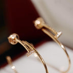 CARTIER JUSTE EARRINGS DIAMONDS 1.8MM