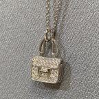 HERMES CONSTANCE PEDANT DIAMOND NECKLACE