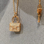 HERMES CONSTANCE PEDANT DIAMOND NECKLACE