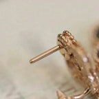 VCA CLOVER MEDIUM 1 MOTIFS FUll DIAMOND EARRINGS