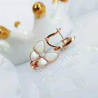 VCA BUTTERFLY MOP DIAMOND EARRINGS