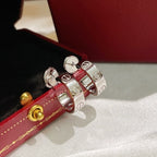 CARTIER LOVE EARRINGS 5.7MM 2 DIAMONDS