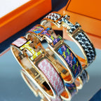 HERMES H HORSE BRACELET 12MM
