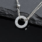 CARTIER LOVE NECKLACE 16MM 2 DIAMONDS