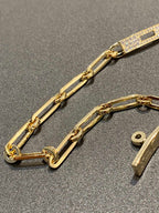 HERMES CHAINE BRACELET SMALL MODEL DIAMOND