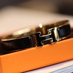 HERMES H BRACELET 12MM GOLD