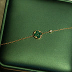LOUIS VUITTON SUN MALACHITE 1 DIAMOND PINK GOLD BRACELET
