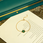 LOUIS VUITTON SUN MALACHITE 1 DIAMOND PINK GOLD BRACELET