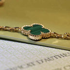 VCA CLOVER 5 MOTIF MALACHITE BRACELET COLLECTION