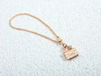 HERMES AMULETTE PEDANT ROSE GOLD NECKLACE