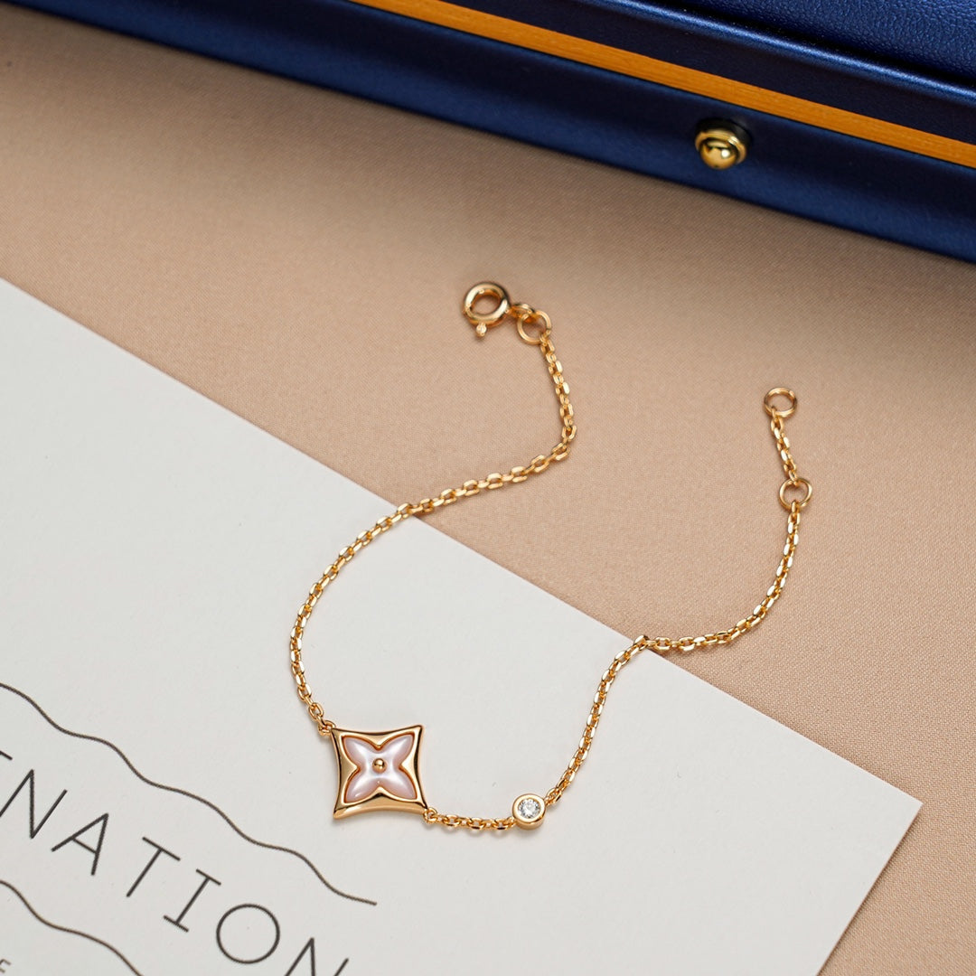 LOUIS VUITTON STAR 1 DIAMOND PINK GOLD BRACELET