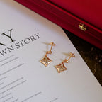 LOUIS VUITTON STAR DIAMONDS EARRINGS GOLD