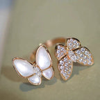 VCA TWIN BUTTERFLY DIAMOND MOP RING