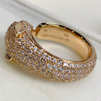 CARTIER PANTHERE PINK GOLD DIAMOND RING