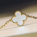 VCA CLOVER 20 MOTIFS WHITE MOP NECKLACE