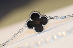 VCA CLOVER 20 MOTIFS ONYX DIAMOND SILVER