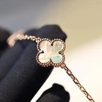 VCA CLOVER 20 MOTIFS DARK MOP DIAMOND NECKLACE